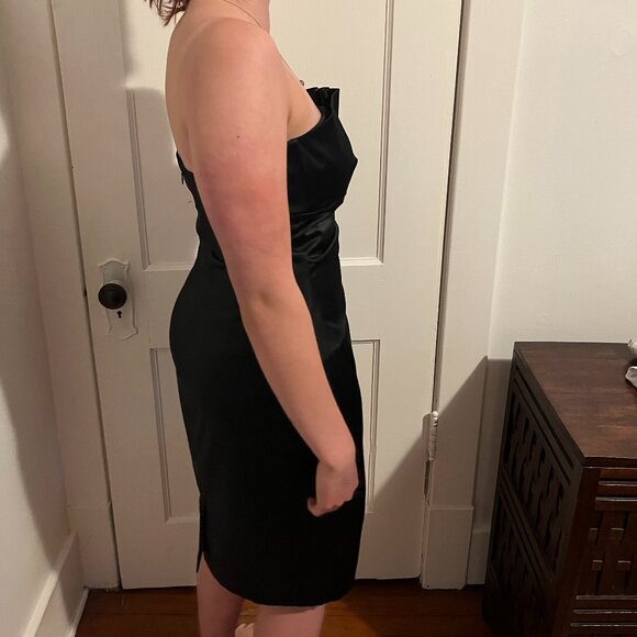Black strapless cocktail dress - Picture 5 of 11